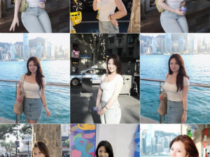 肉肉女生拍照，几个姿势，大方漂亮，显瘦显身材，好看又出片